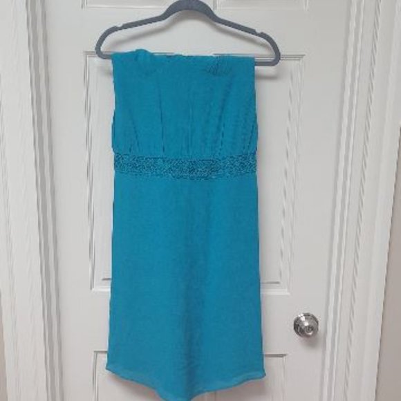 NWOT Banana Republic Halter Dress in Turquoise, Size 0 - Picture 7 of 7